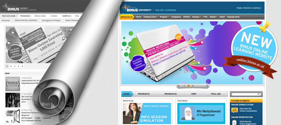 Wajah Baru Website Binus Online Learning!