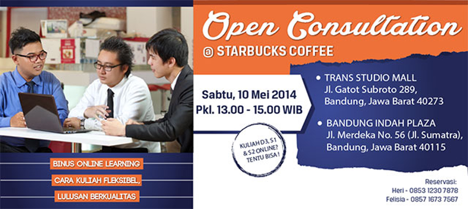 OPEN CONSULTATION @Starbucks Coffee