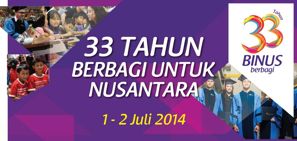 PERAYAAN 33 TAHUN BINA NUSANTARA