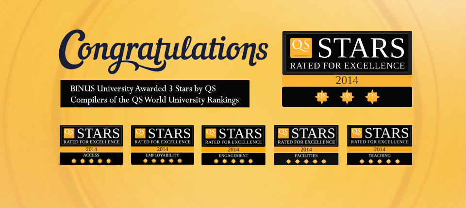 BINUS UNIVERSITY DIAKUI SEBAGAI UNIVERSITAS BINTANG 3 DUNIA