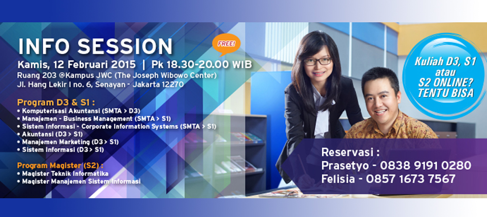 Info Session Februari 2015