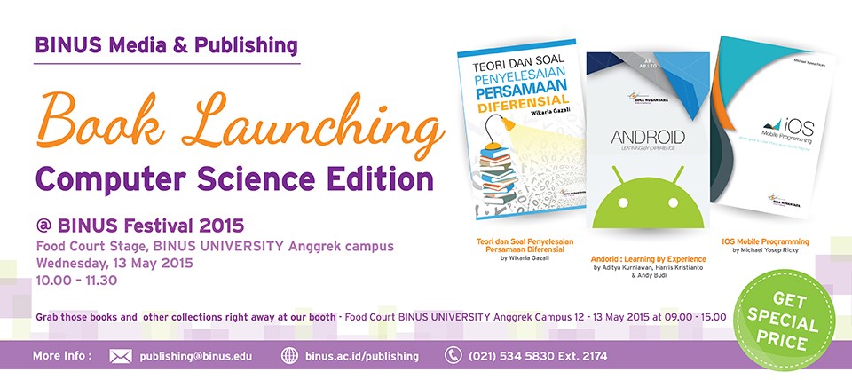 BINUS MEDIA PUBLISHING KEMBALI MEMPERSEMBAHKAN BUKU KARYA BINUSIAN