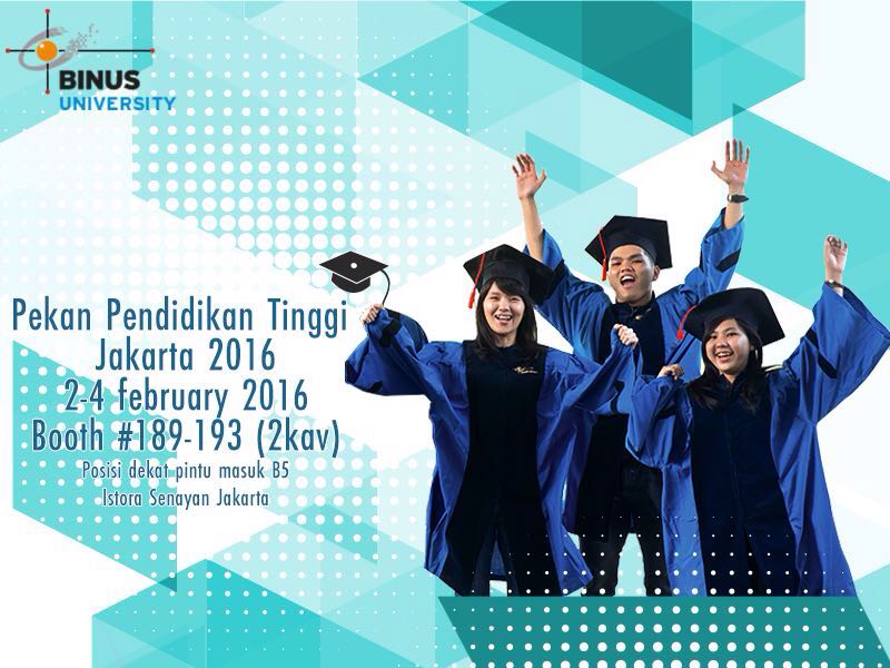 BINUS UNIVERSITY ONLINE LEARNING Kembali Ramaikan Kegiatan Pekan Pendidikan Tinggi Jakarta 2016