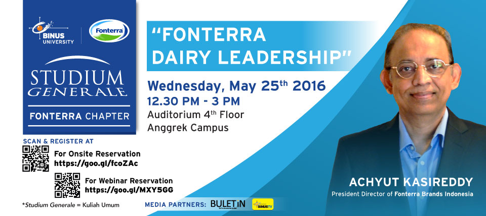 Studium Generale With Fonterra