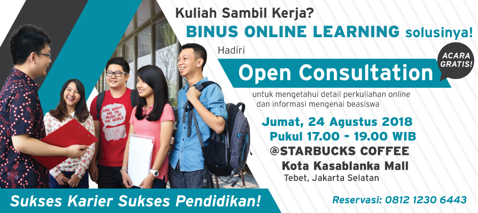 Open Consultation Binus Online Learning @Starbucks Kota Kasablanka Mall
