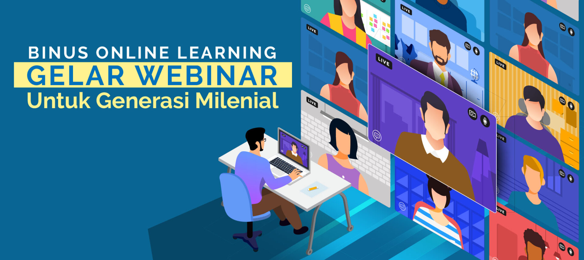 BINUS Online Learning Gelar Webinar Untuk Generasi Milenial