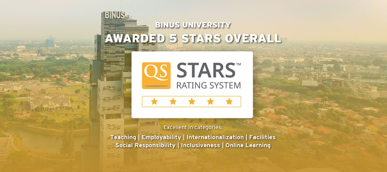5 STARS RATING DARI QS WORLD UNIVERSITY RATINGS; APRESIASI ATAS KOMITMEN BINUS UNIVERSITY DALAM MEMBINA DAN MEMBERDAYAKAN MASYARAKAT