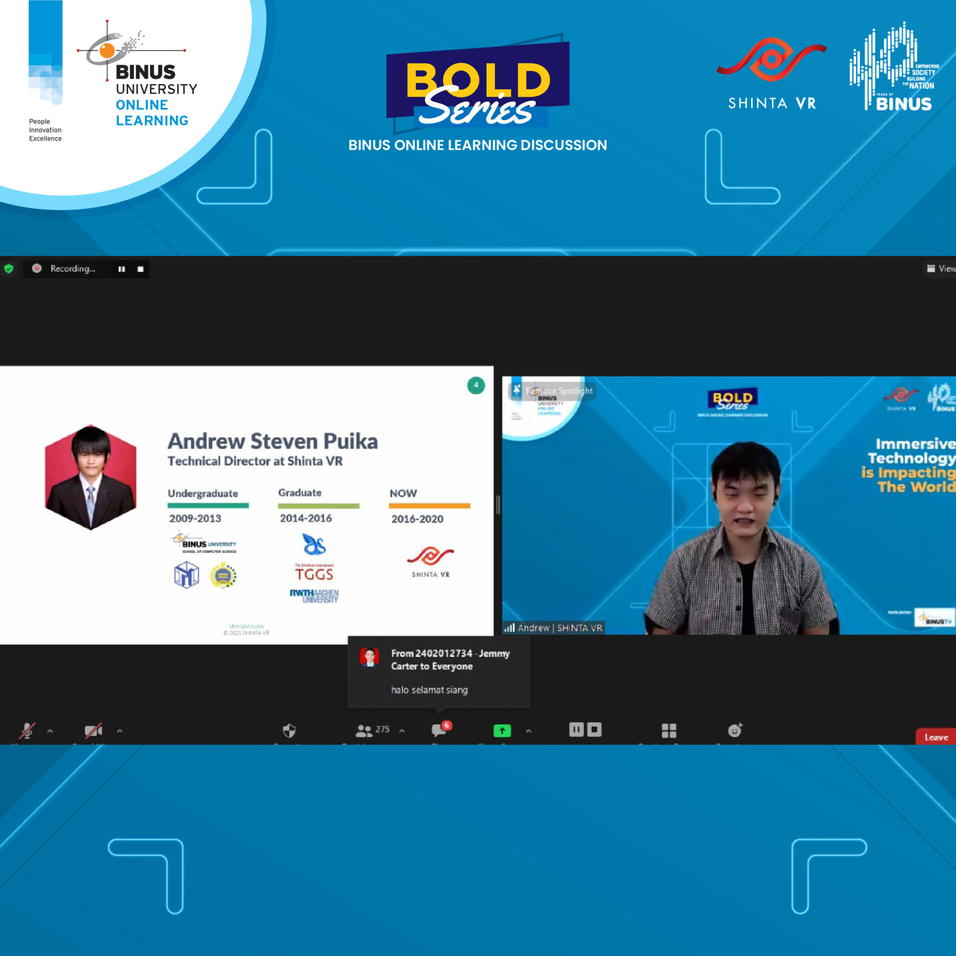 Online BOLD Series 2021