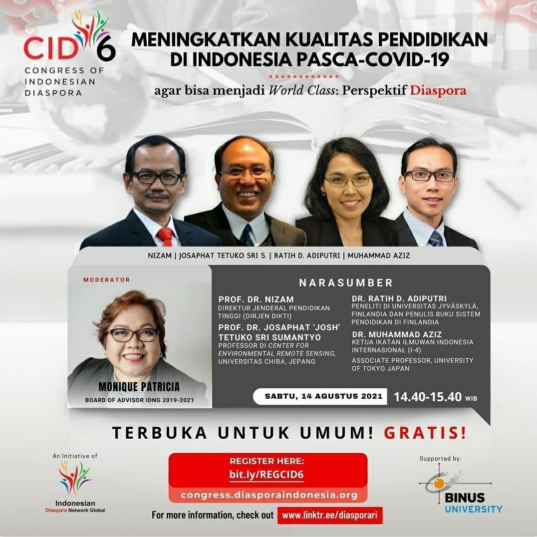 The 6th Congress of Indonesia Diaspora & BINUS UNIVERSITY