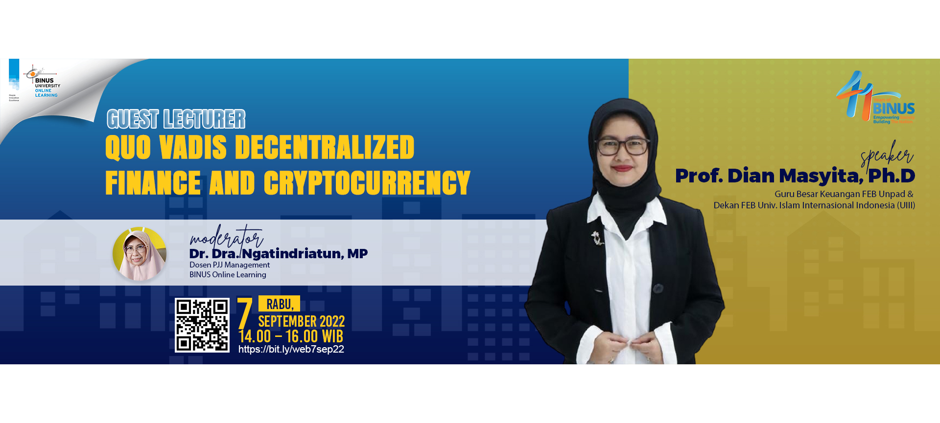 WEBINAR 7 SEPTEMBER 2022 – Quo Vadis Decentralized Finance & Cryptocurrency