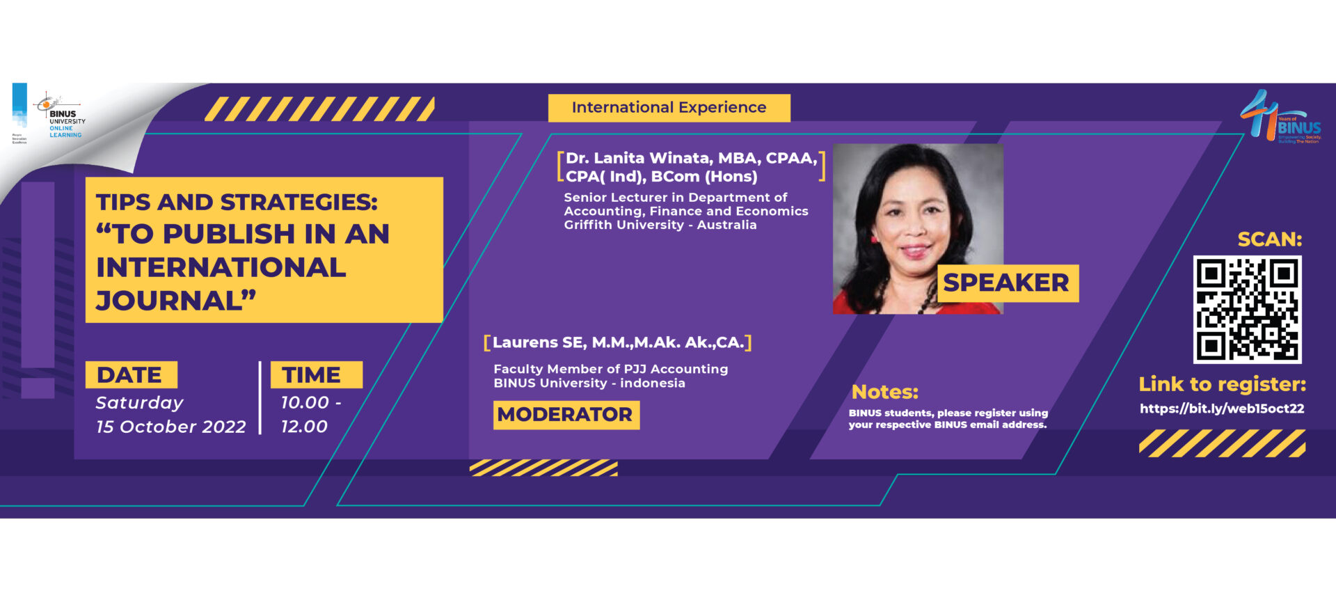 International Webinar: Tips and Strategies to Publish in An International Journal