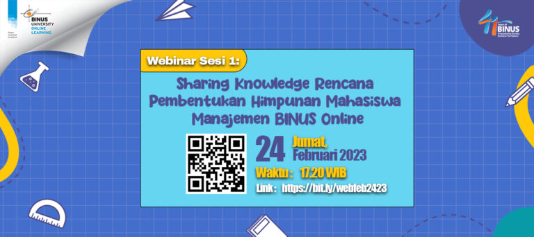 Gallery “Sharing Knowledge Rencana Pembentukan Himpunan Mahasiswa Manajemen BINUS Online” 24 Februari 2023
