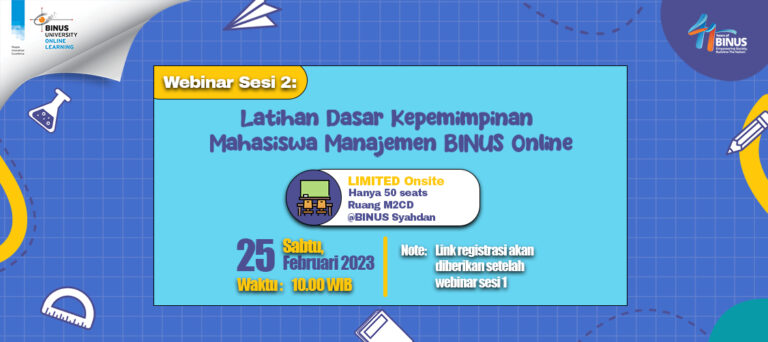Gallery “Latihan Dasar Kepemimpinan Mahasiswa Manajemen BINUS Online” 25 Februari 2023