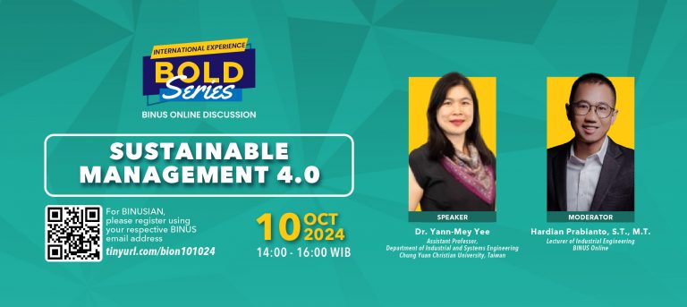 BOLD Series International Experience: SUSTAINABLE MANAGEMENT 4.0